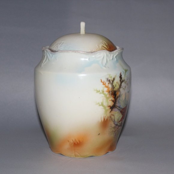 Beautiful German Lidded Vase Urn | Biscuit Jar - Picture 3 of 9